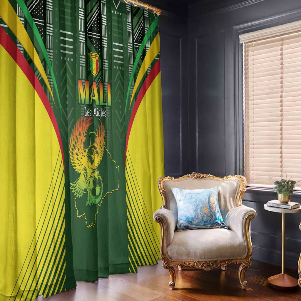 Mali Football Window Curtain Eagles Of Mali Rising - African Pride
