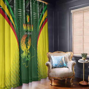 Mali Football Window Curtain Eagles Of Mali Rising - African Pride
