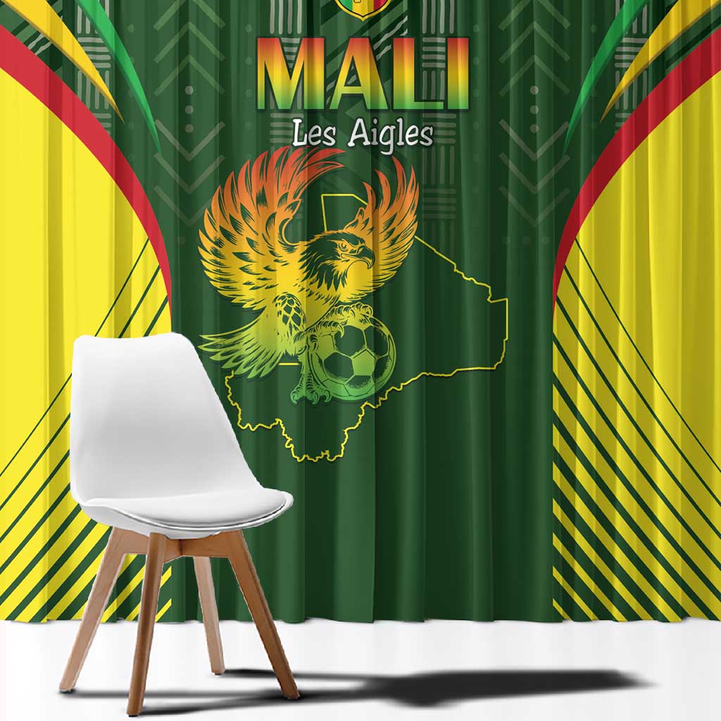 Mali Football Window Curtain Eagles Of Mali Rising - African Pride