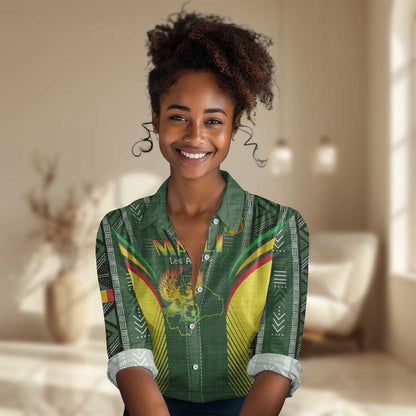 Mali Football Custom Women Casual Shirt Eagles Of Mali Rising - African Pride