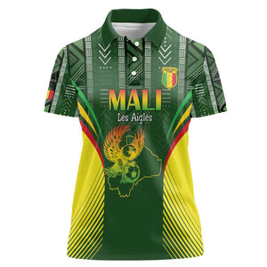 Mali Football Custom Women Polo Shirt Eagles Of Mali Rising - African Pride