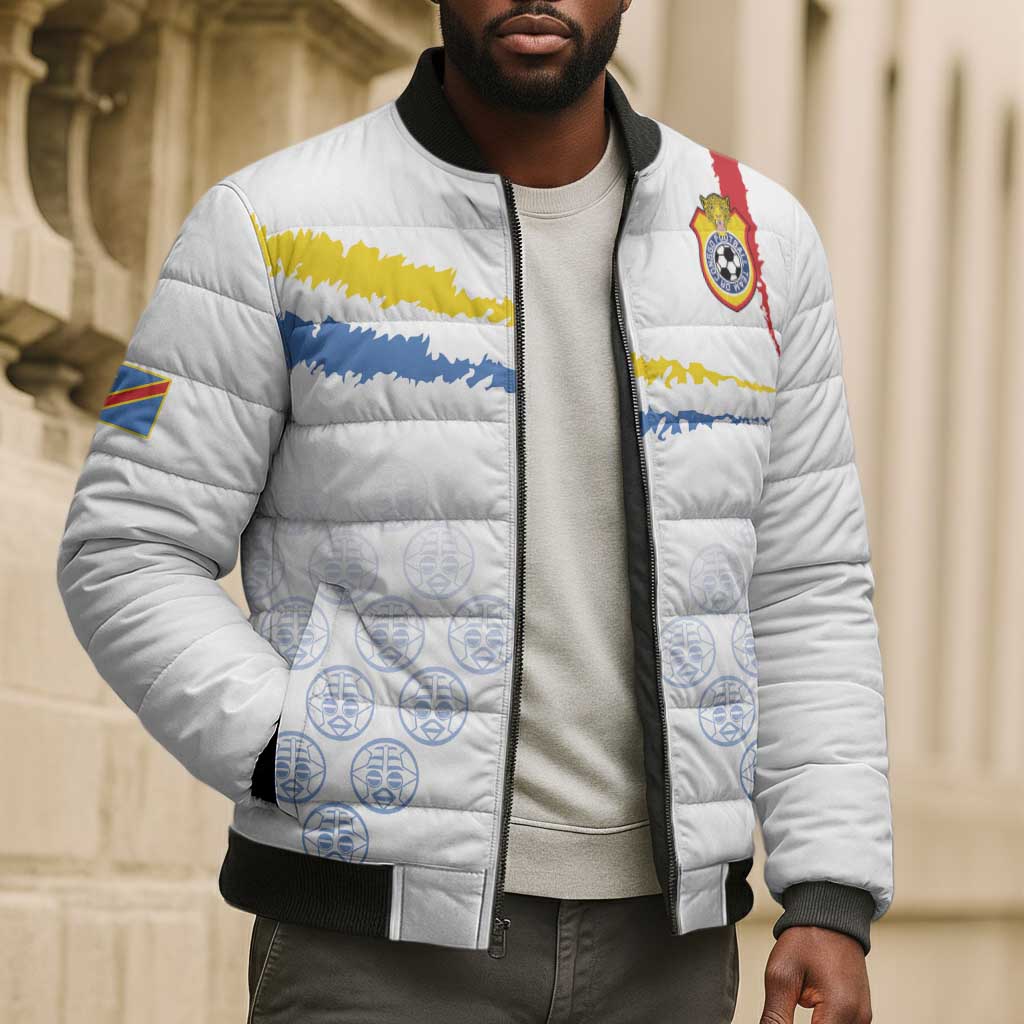 Custom DR Congo Football Bomber Puffer Jacket Road To Champions