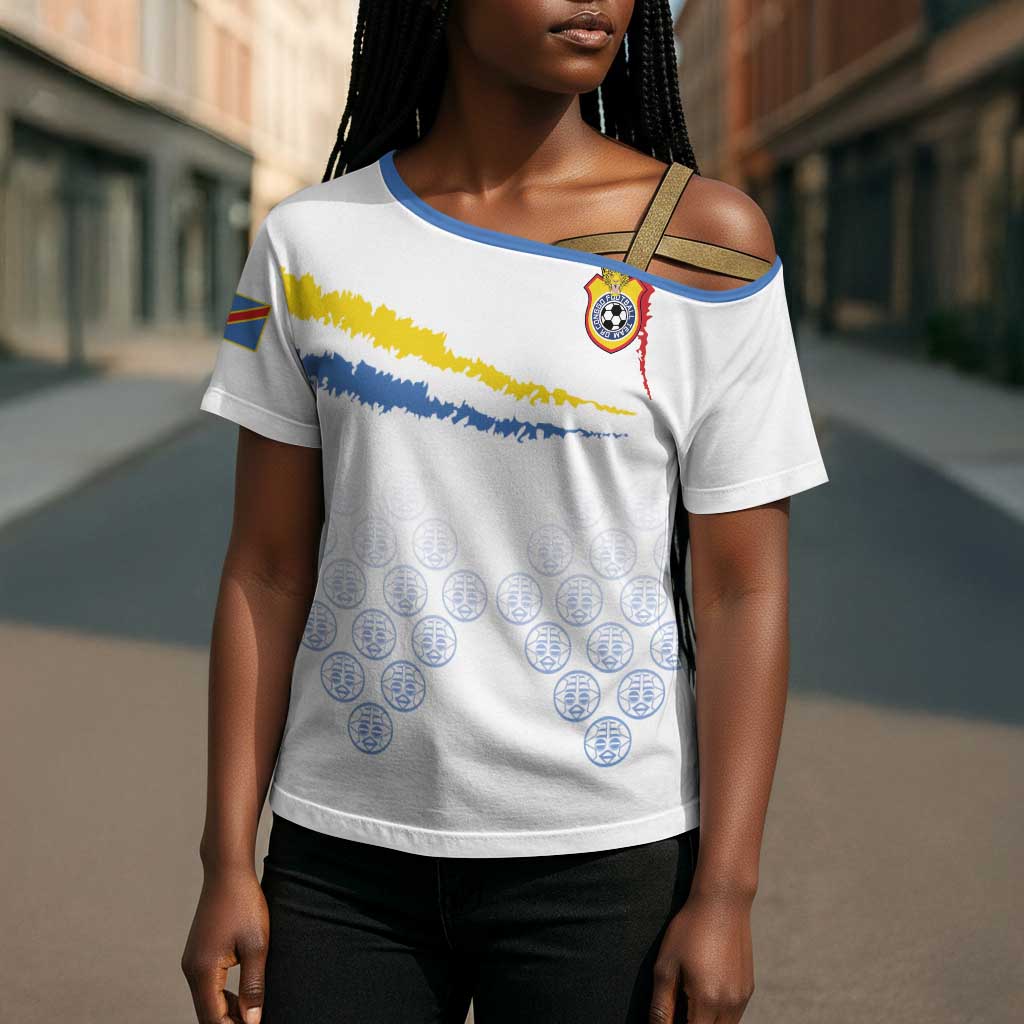 Custom DR Congo Football Cross Shoulder Shirt Road To Champions