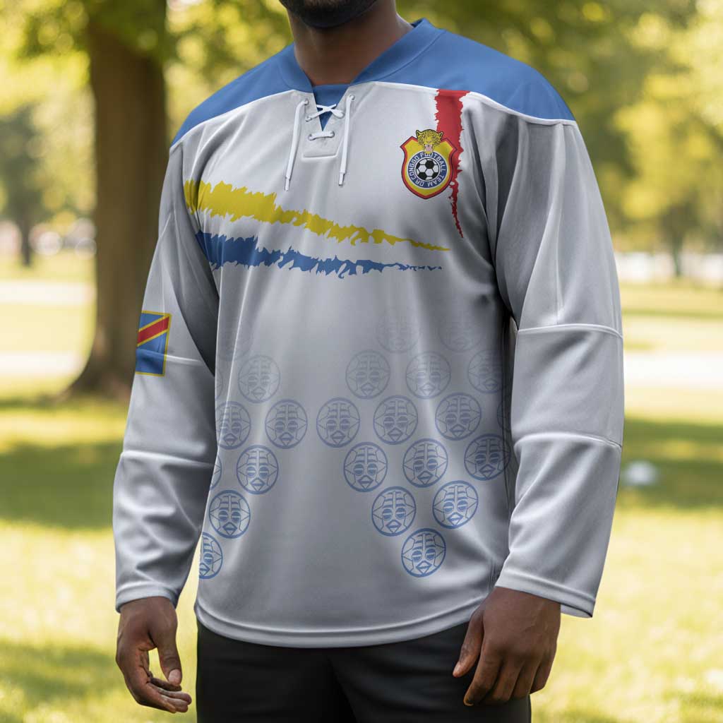 Custom DR Congo Football Hockey Jersey Road To Champions