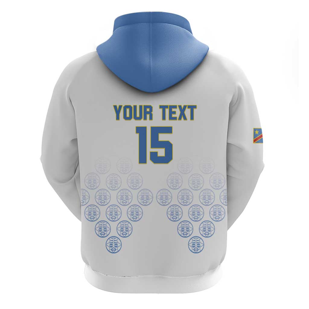 DR Congo Football Custom Hoodie Leopards To The Top - African Pride