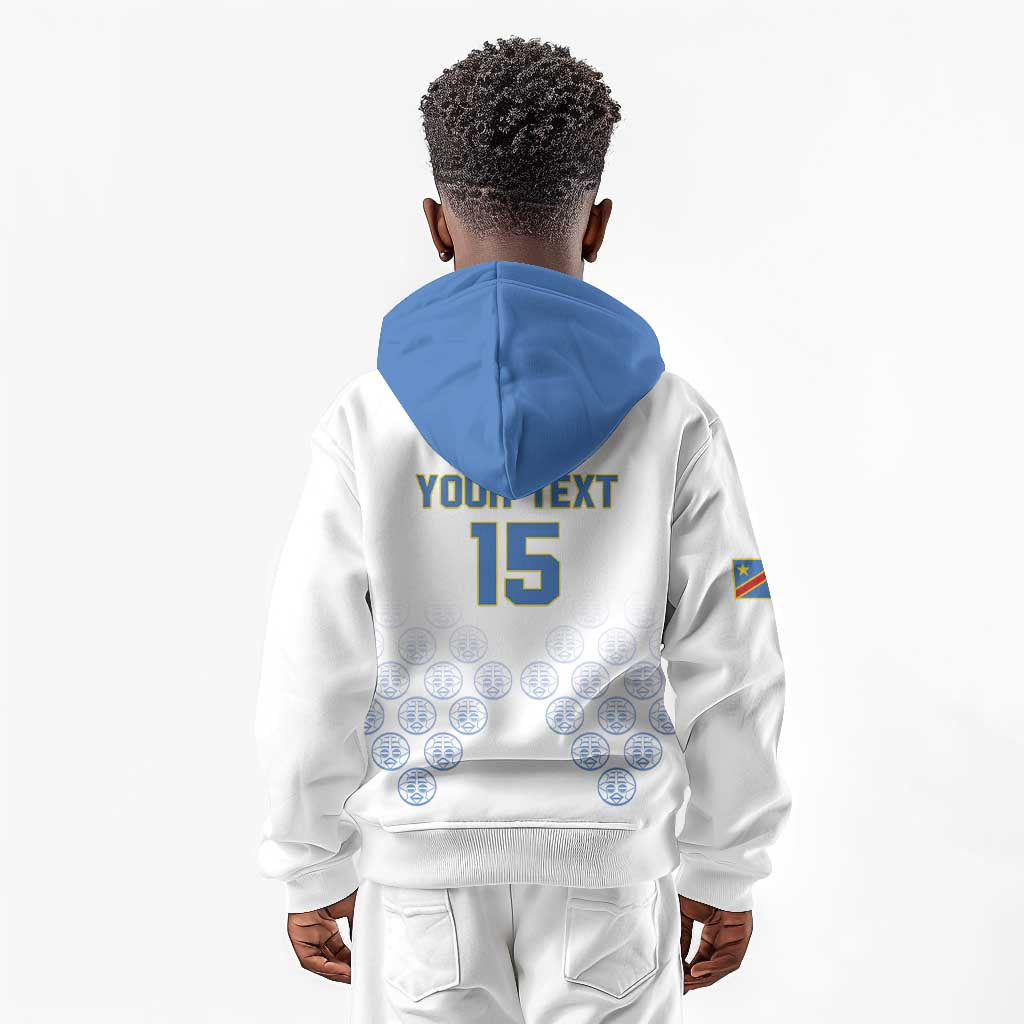 DR Congo Football Custom Kid Hoodie Leopards To The Top - African Pride
