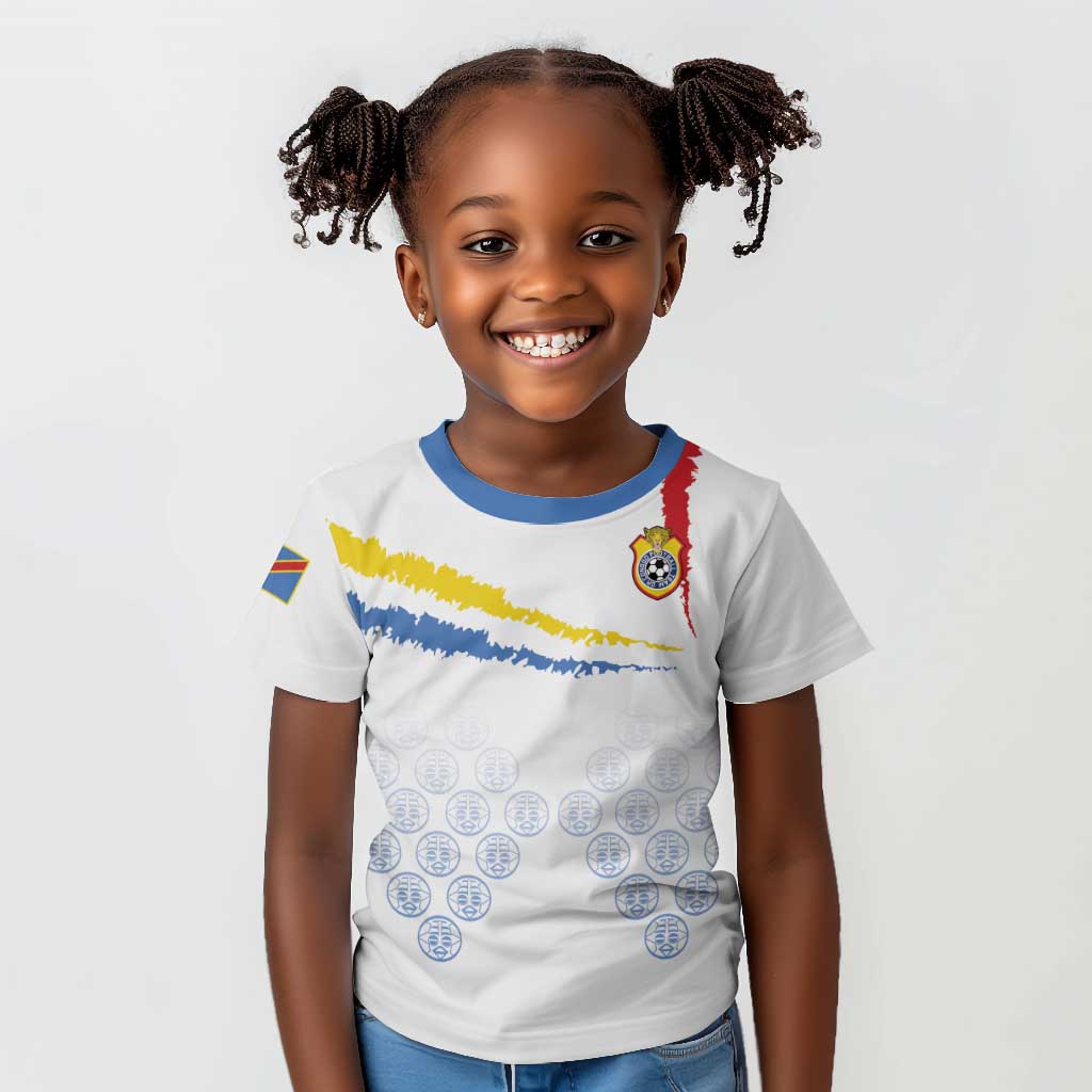 DR Congo Football Custom Kid T shirt Leopards To The Top LT15