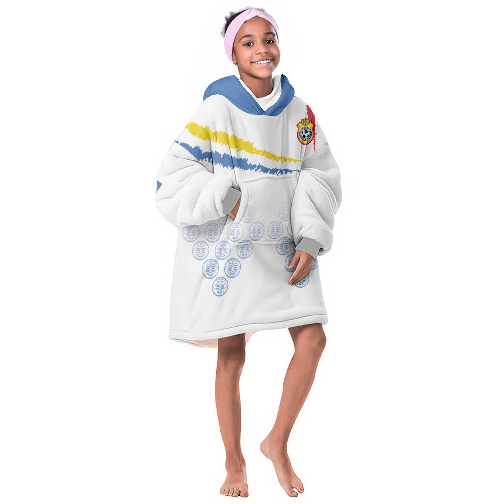 DR Congo Football Custom Kid Wearable Blanket Hoodie Leopards To The Top - African Pride