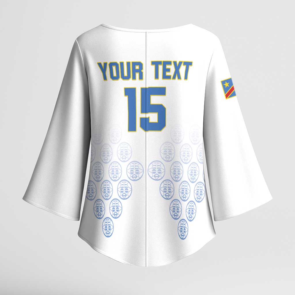 Custom DR Congo Football Kimono Sleeve Blouse Road To Champions