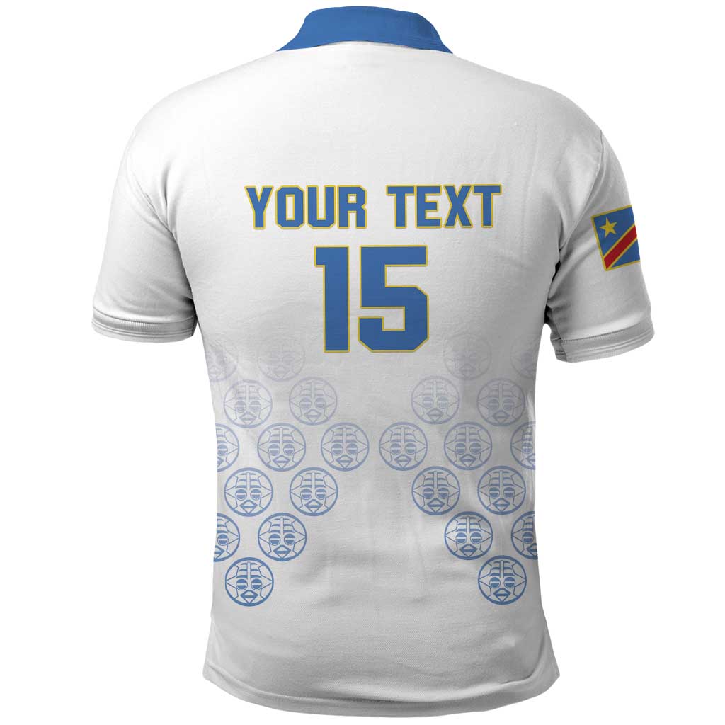 DR Congo Football Custom Polo Shirt Leopards To The Top LT15
