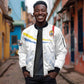 DR Congo Football Custom Sleeve Zip Bomber Jacket Leopards To The Top - African Pride