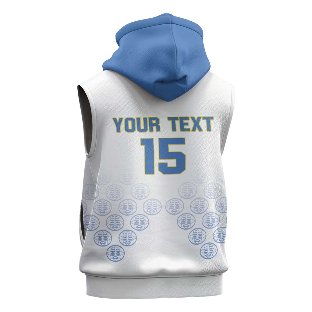 DR Congo Football Custom Sleeveless Hoodie Leopards To The Top - African Pride