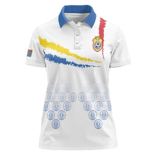 DR Congo Football Custom Women Polo Shirt Leopards To The Top - African Pride