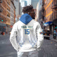 DR Congo Football Custom Zip Hoodie Leopards To The Top - African Pride