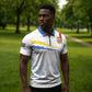 Custom DR Congo Football Zipper Polo Shirt Road To Champions