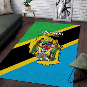 Personalised Afro Tanzania Area Rug Happy Union Day