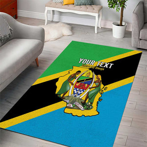 Personalised Afro Tanzania Area Rug Happy Union Day