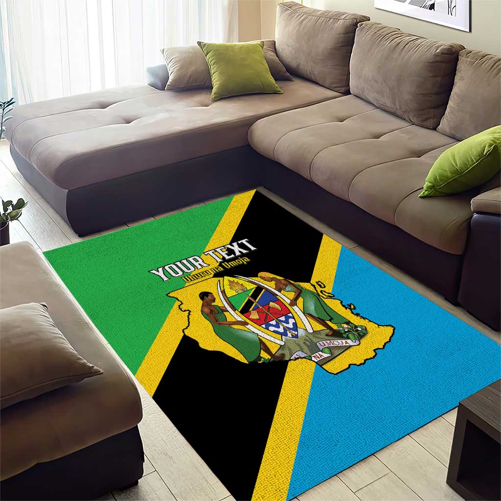 Personalised Afro Tanzania Area Rug Happy Union Day