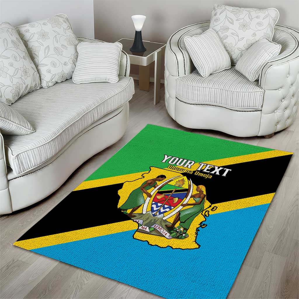 Personalised Afro Tanzania Area Rug Happy Union Day
