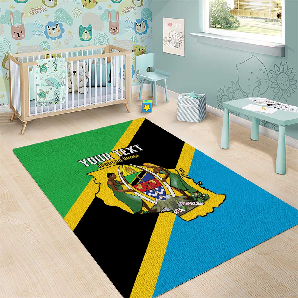 Personalised Afro Tanzania Area Rug Happy Union Day