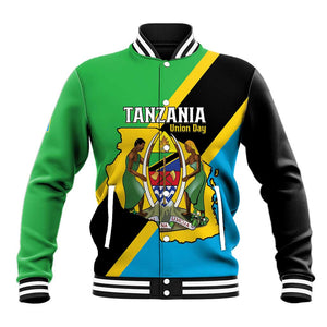 Personalised Afro Tanzania Baseball Jacket Happy Union Day