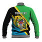 Personalised Afro Tanzania Baseball Jacket Happy Union Day