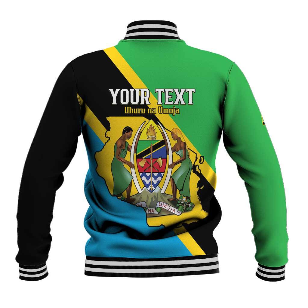 Personalised Afro Tanzania Baseball Jacket Happy Union Day