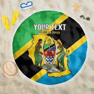 Personalised Afro Tanzania Beach Blanket Happy Union Day