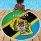Personalised Afro Tanzania Beach Blanket Happy Union Day