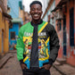 Personalised Afro Tanzania Bomber Jacket Happy Union Day