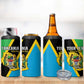 Personalised Afro Tanzania 4 in 1 Can Cooler Tumbler Happy Union Day