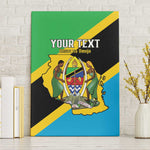 Personalised Afro Tanzania Canvas Wall Art Happy Union Day