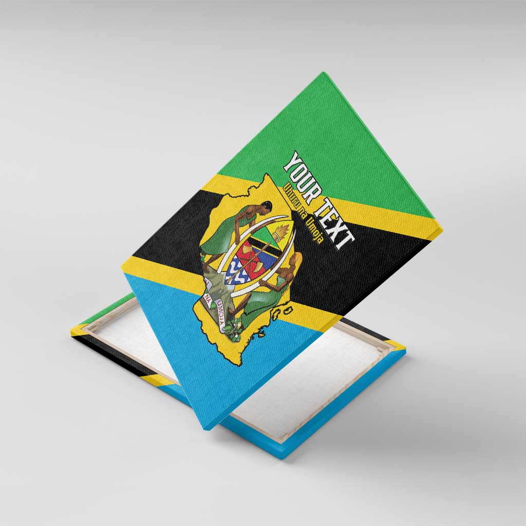 Personalised Afro Tanzania Canvas Wall Art Happy Union Day