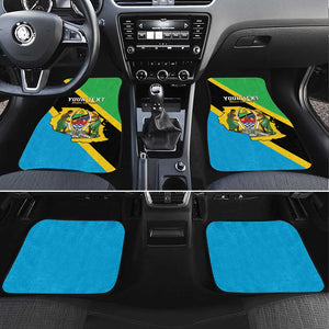 Personalised Afro Tanzania Car Mats Happy Union Day