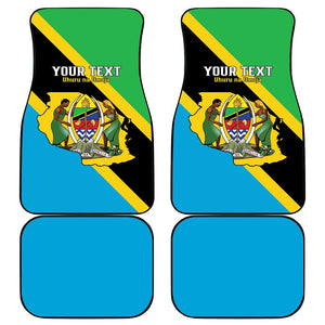 Personalised Afro Tanzania Car Mats Happy Union Day