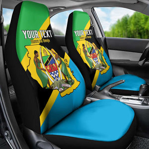 Personalised Afro Tanzania Car Seat Cover Happy Union Day