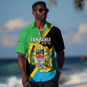 Personalised Afro Tanzania Hawaiian Shirt Happy Union Day