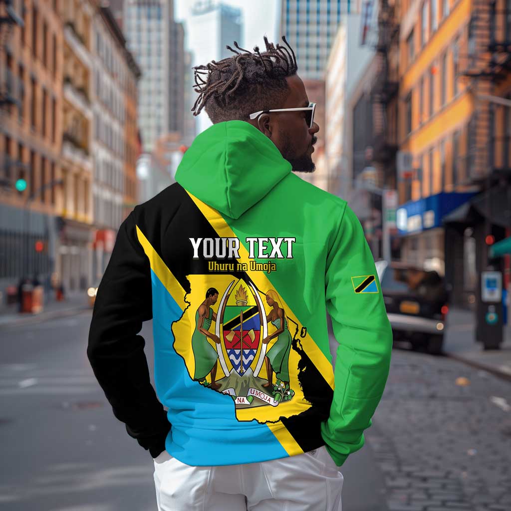 Personalised Afro Tanzania Hoodie Happy Union Day