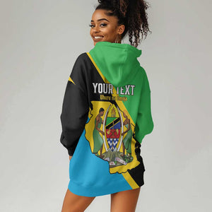 Personalised Afro Tanzania Hoodie Dress Happy Union Day