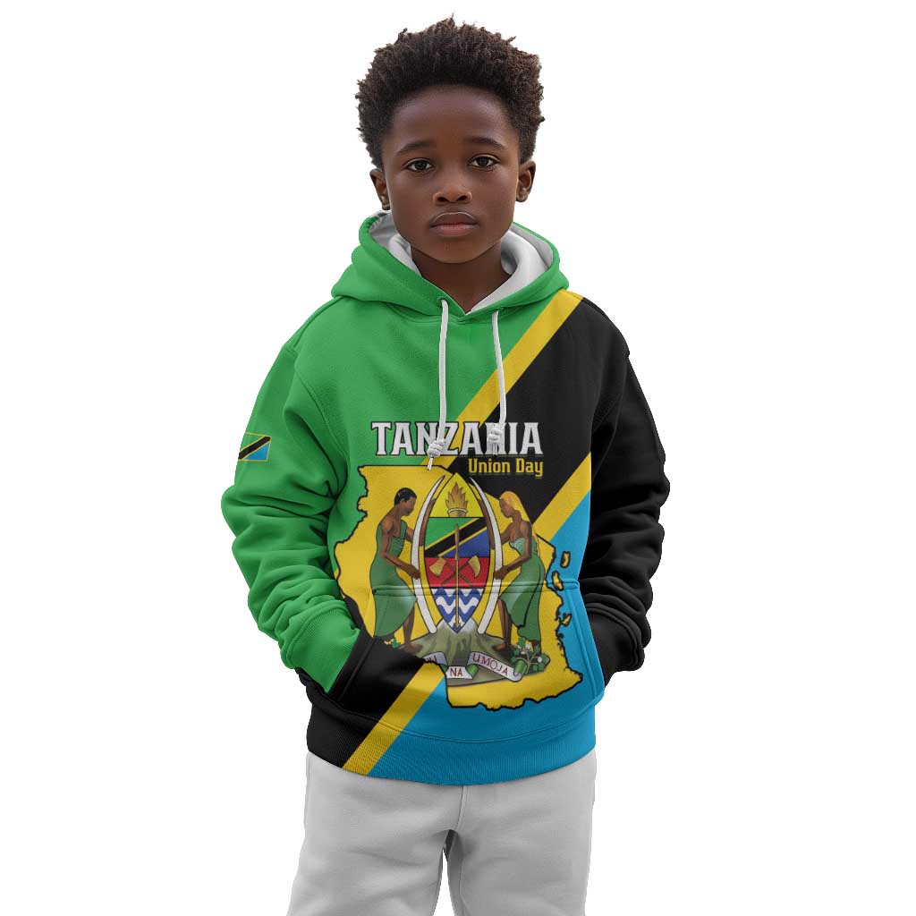 Personalised Afro Tanzania Kid Hoodie Happy Union Day