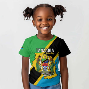 Personalised Afro Tanzania Kid T shirt Happy Union Day