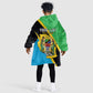 Personalised Afro Tanzania Kid Wearable Blanket Hoodie Happy Union Day