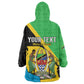 Personalised Afro Tanzania Kid Wearable Blanket Hoodie Happy Union Day