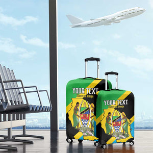 Personalised Afro Tanzania Luggage Cover Happy Union Day