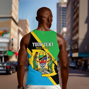 Personalised Afro Tanzania Men Tank Top Happy Union Day