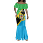 Personalised Afro Tanzania Mermaid Dress Happy Union Day