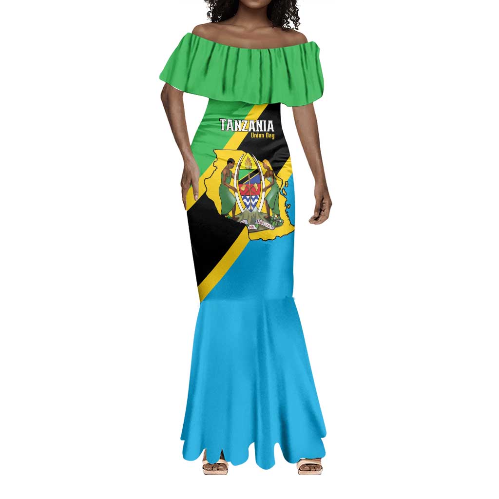 Personalised Afro Tanzania Mermaid Dress Happy Union Day