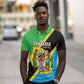 Personalised Afro Tanzania Polo Shirt Happy Union Day