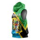 Personalised Afro Tanzania Sleeveless Hoodie Happy Union Day - African Pride