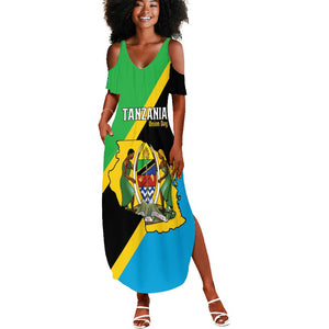 Personalised Afro Tanzania Summer Maxi Dress Happy Union Day